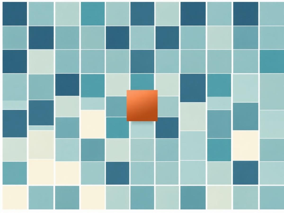 Abstracte illustratie van een bedrijf dat zich onderscheidt in de markt